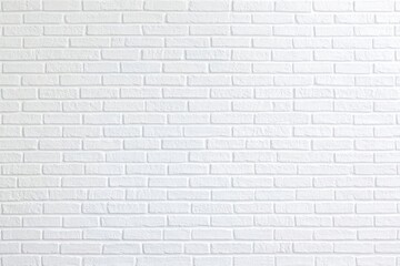 Clean, textured white brick wall background ideal for design projects and photography, offering timeless elegance.