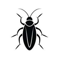 simple cockroach animal logo.eps