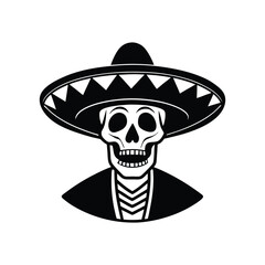 skull in sombrero.eps