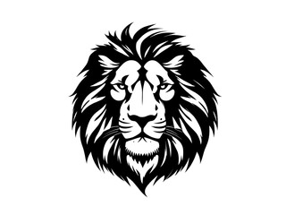 Lion head silhouette 