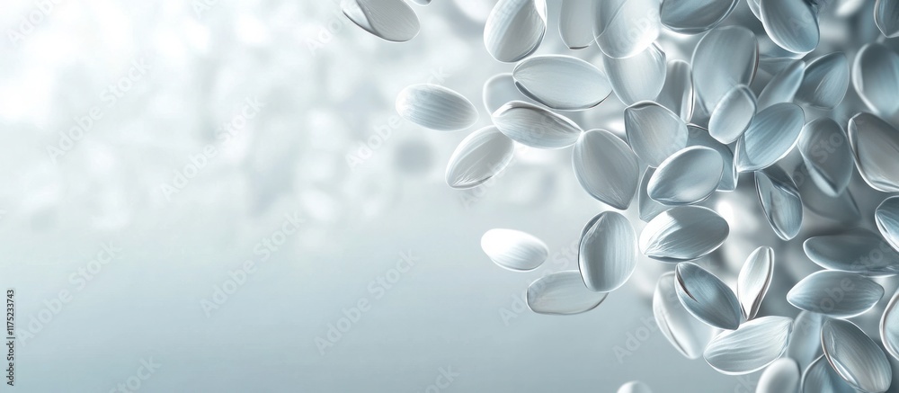 Wall mural serene and tranquil abstract background with smooth pebble texture in muted gray tones elegant minim