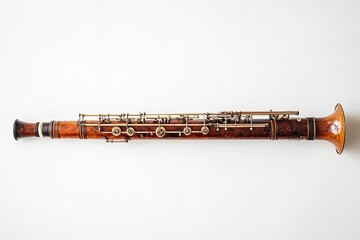 Naklejka premium Bassoon isolated on white background 