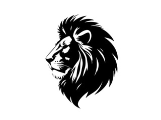 Lion head silhouette 