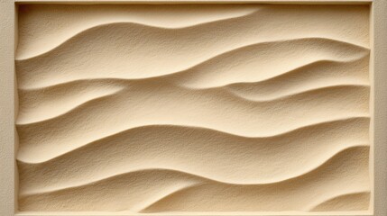 Abstract beige textured background.  Soft, wavy lines create a calming, minimalist aesthetic. Perfect for design projects.