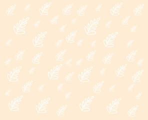 hand drawn easter seamless pattern with eggs, flower. easter card. easter background