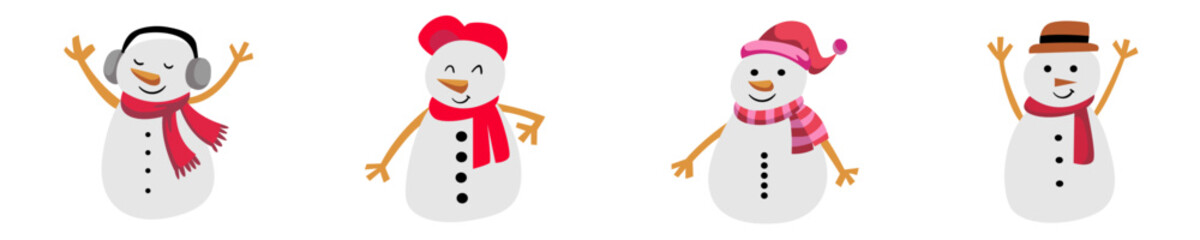 A winter charcter with mufler around him