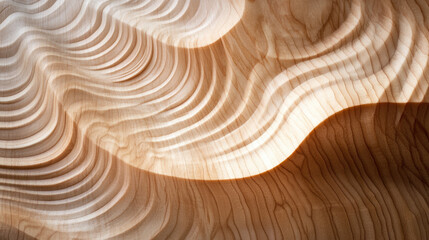 Fototapeta premium Abstract Wood Texture with Smooth Waves and Natural Patterns