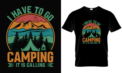 Men's Camping T-Shirts, Funny Camp Tees for Guys Cool Shirts for Outdoor Camping, Funny Sarcastic Camping Graphic for Campers T-Shirt.ai