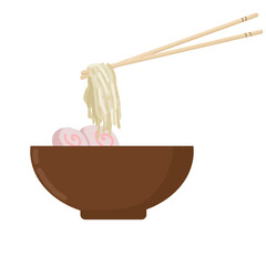 A Bowl of Japanese Ramen with Complete Toppings  