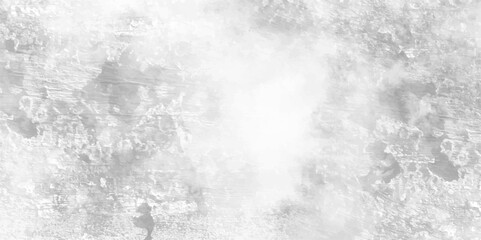 Abstract Plastered long panoramic white plaster of wall surface. White cement concrete floor or stone marble texture. Surface of old and dirty outdoor building wall texture. Cracks and scratches BG.