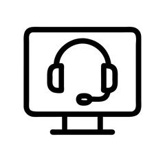 computer headset icon design