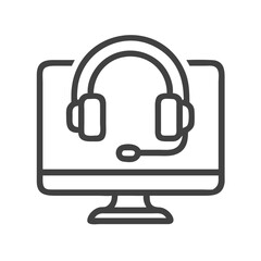 computer headset icon design