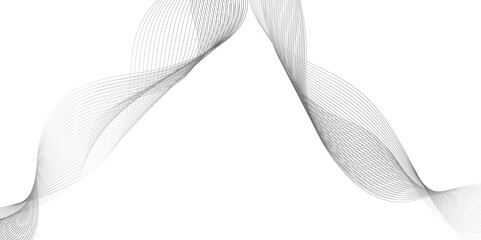 Modern abstract glowing wave background, Abstract wave element for design, Wave with connecting dots and lines on a dark background, Curved wavy line, smooth stripe.