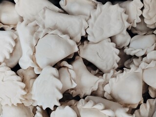 close up of dried mushrooms