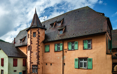 Obraz premium The beautiful old town of Kaysersberg in Alsace.