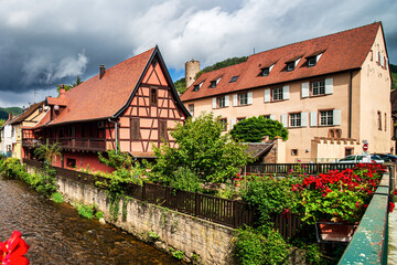 The beautiful old town of Kaysersberg in Alsace.