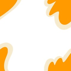 orange background with leaves