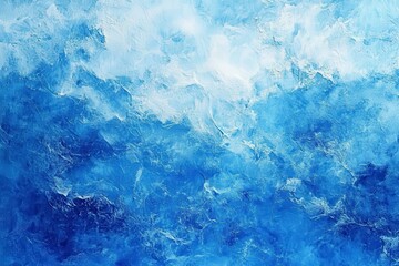 Abstract blue ocean waves with textured patterns captured in daylight