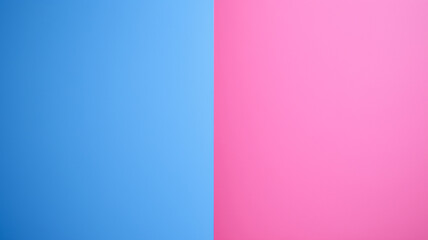 Fototapeta premium Pink and Blue Colorful Background With Symmetrical Divide