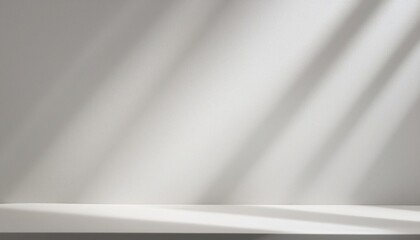 Serene Minimalist White Background with Light Rays