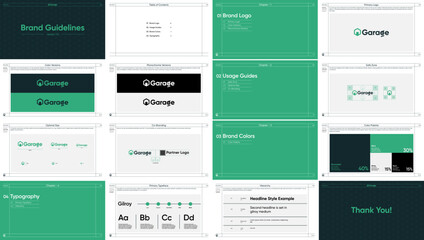 Minimal Brand Style Guide Template Clean and Modern Layout in Editable Design