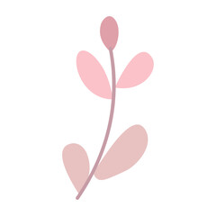 Fototapeta premium Abstract cute leaves colored. In pastel colors