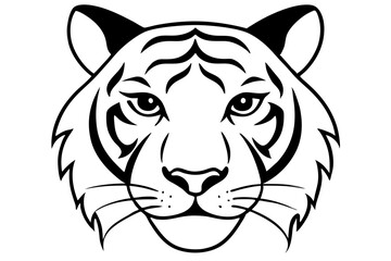 tiger head vector