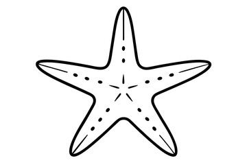 starfish on white background