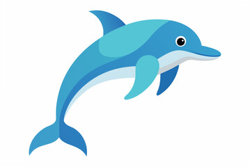 dolphin isolated on white