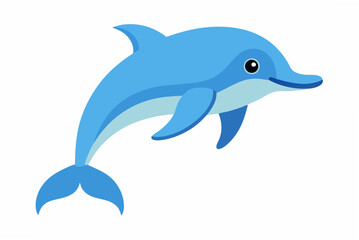 Obraz premium dolphin jumping isolated on white