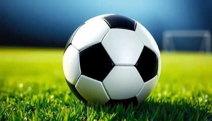 Naklejka premium Soccer ball cut-out illustration