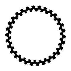 黒色のシンプルな装飾素材