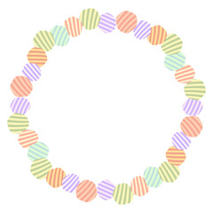 カラフルなフレーム装飾素材