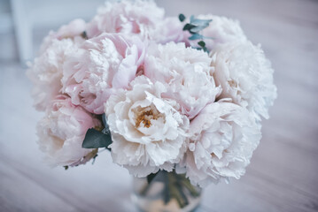 Pink peonies