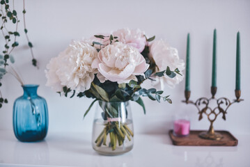 Pink peonies