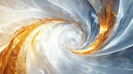 Naklejka premium Abstract swirling fire and ice vortex.