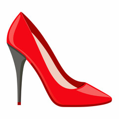 Red High Heel Shoe PNG: Perfect Cutout for Fashion and Design Projects.