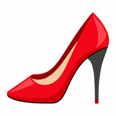Obraz premium Red High Heel Shoe PNG: Perfect Cutout for Fashion and Design Projects.