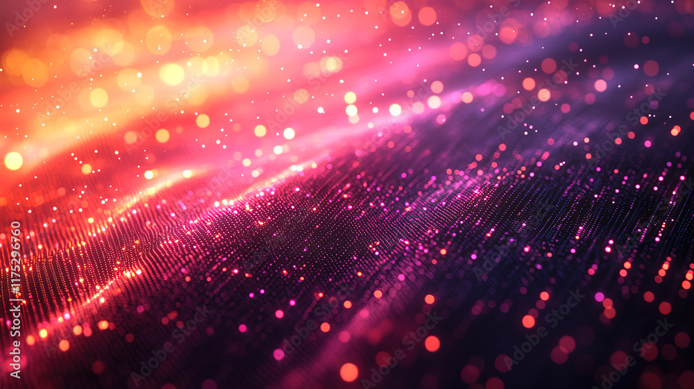 Wall mural digital background for representing network abilities and technological systems