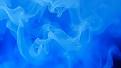 Blue smoke on black, blue smoke background