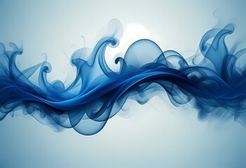 abstract blue smoke