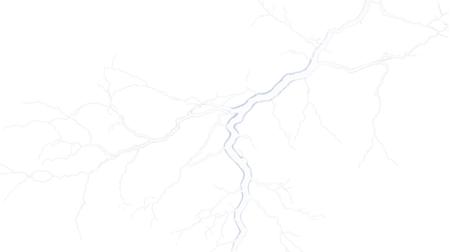 Lightning on an isolated transparent background. Flash of light, lightning png - Powered by Adobe