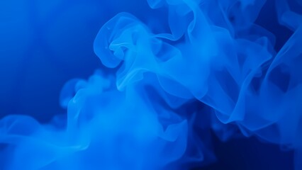 Abstract blue background with smoke AI