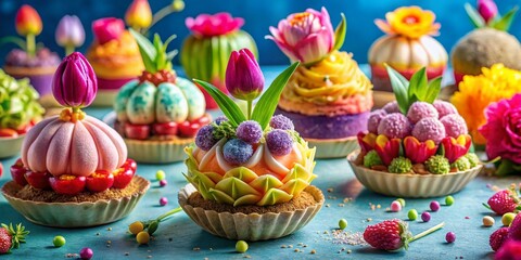 Surreal Blooming Bulbs Food Photography: Whimsical Springtime Treats