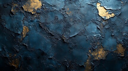 Surface Cracked Blue Textured Background