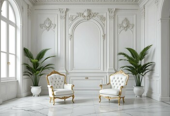 Luxurious living room with two sofas