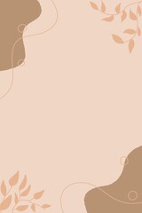 background with flowers and leaves