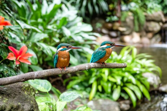 Chiplun, Maharashtra, India, is home to two young Oriental dwarf kingfishers