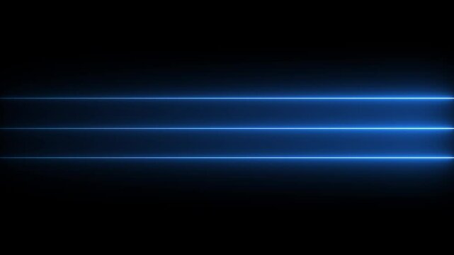 abstract neon bule technology motion background with glowing laser beams. Seamless loop  neon Lines moving up screen saver