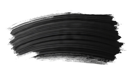 Simple, solid black brushstroke against a white background